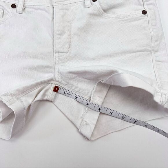 Madewell White Jean Shorts Size 26 Shortie - Picture 5 of 6